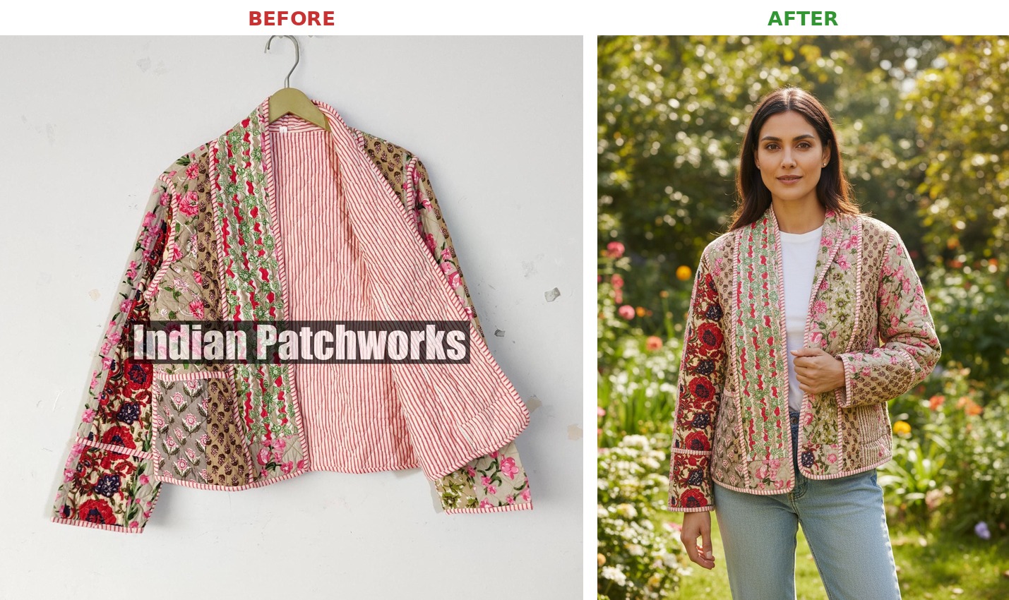 Patchwork Jacket - Before and After